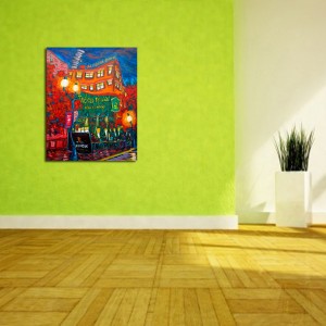 MONCTON – The Golden Triangle    –  High quality art print on stretched canvas (ready to hang)