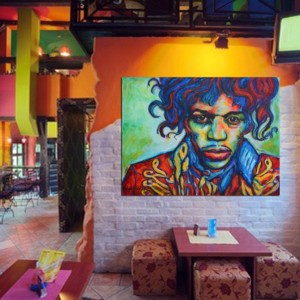 High quality canvas print ready to hang – Johnny – A portrait of Jimi Hendrix